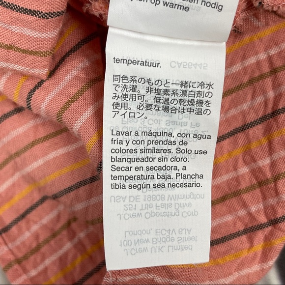 MADEWELL Butterfly Cotton Striped Lightweight Top in Slope Stripe, size XXS - Picture 10 of 14